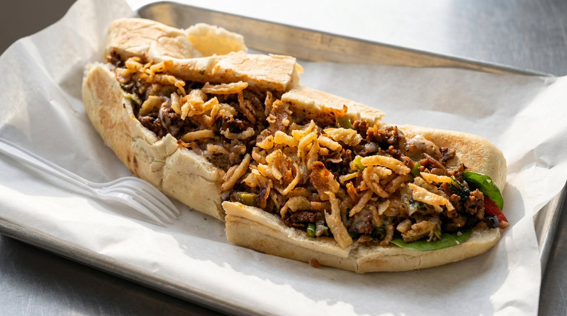 Steak-and-cheese sub